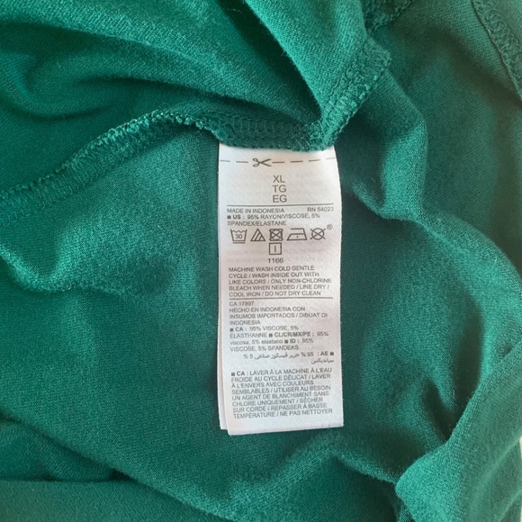 Old Navy Sleeveless Swing Dress Size XL - Flowy Emerald Green Midi Tank - Picture 6 of 8